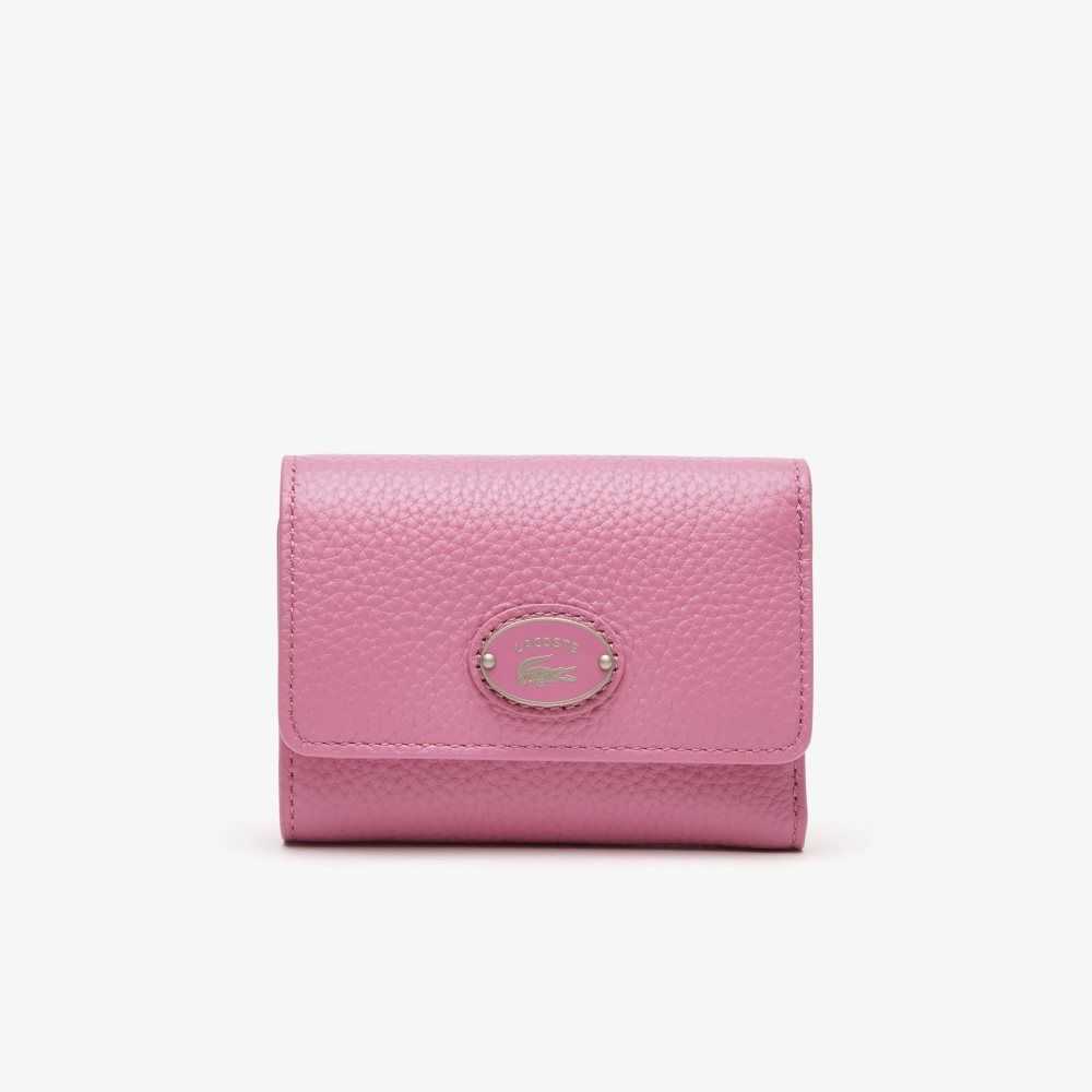 Lacoste Top Grain Lær Flap Close Wallet Multicolor | 2387-WFRUP