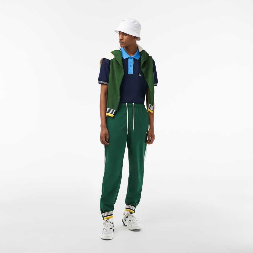 Lacoste Two-Tone Organic Bomull Marineblå Blå Blå | 8645-BWUTO