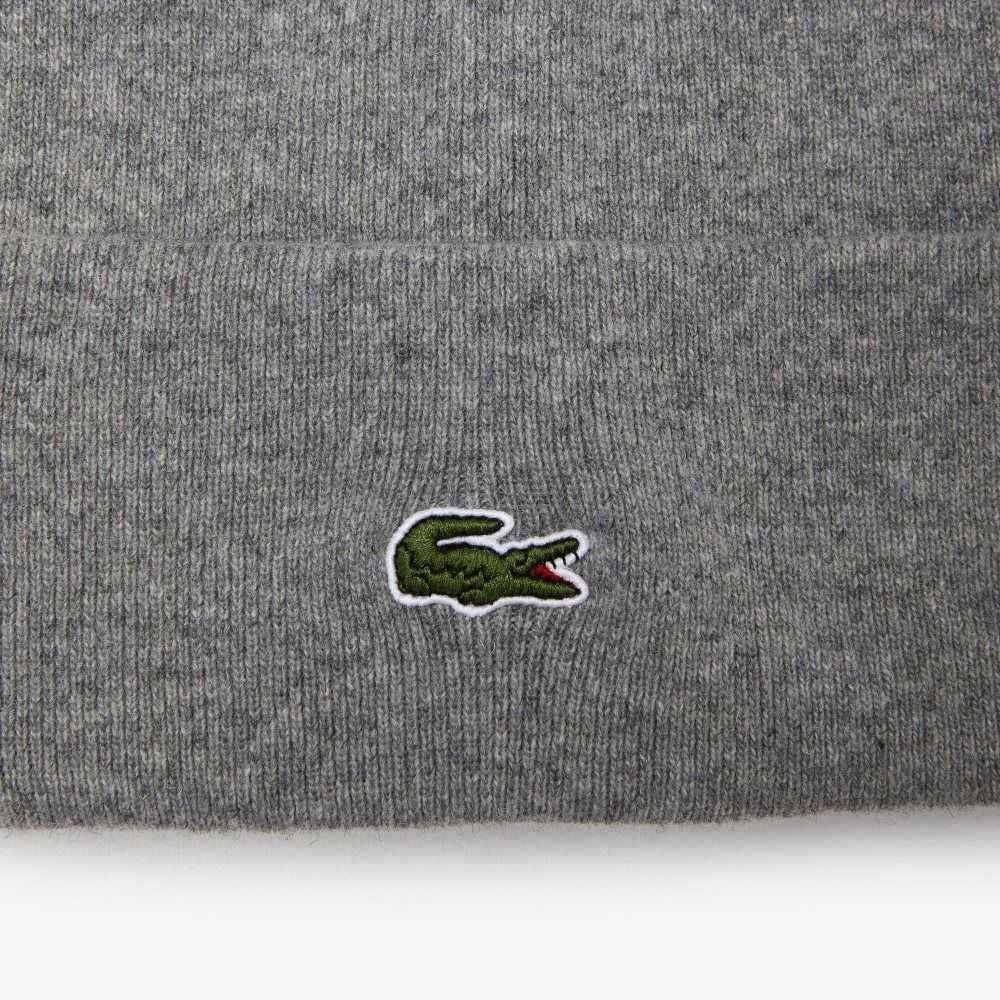 Lacoste Ull Beanie Grå | 2640-GOAIX