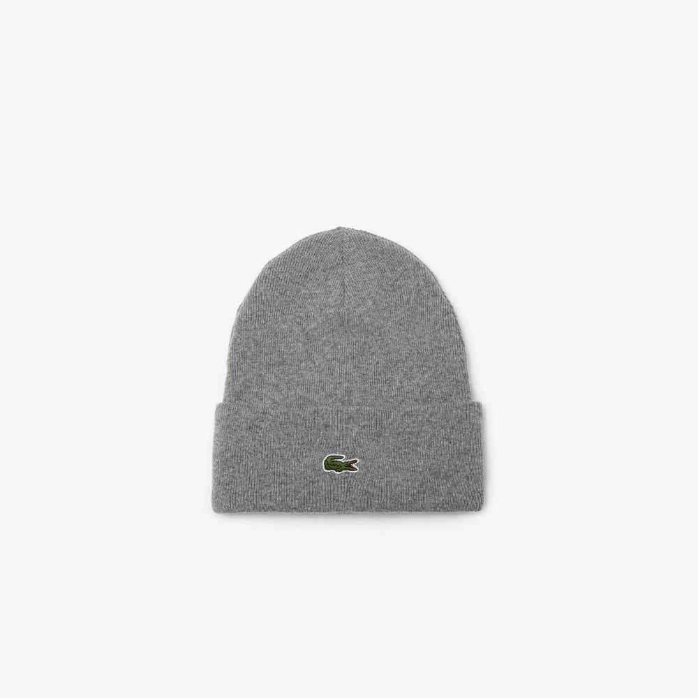 Lacoste Ull Beanie Grå | 2640-GOAIX