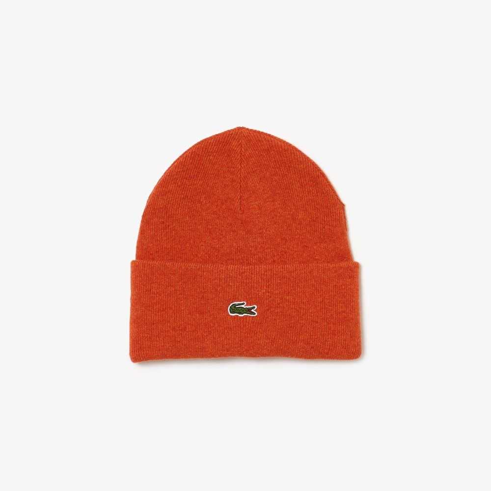 Lacoste Ull Beanie Oransje | 1846-ROSFH