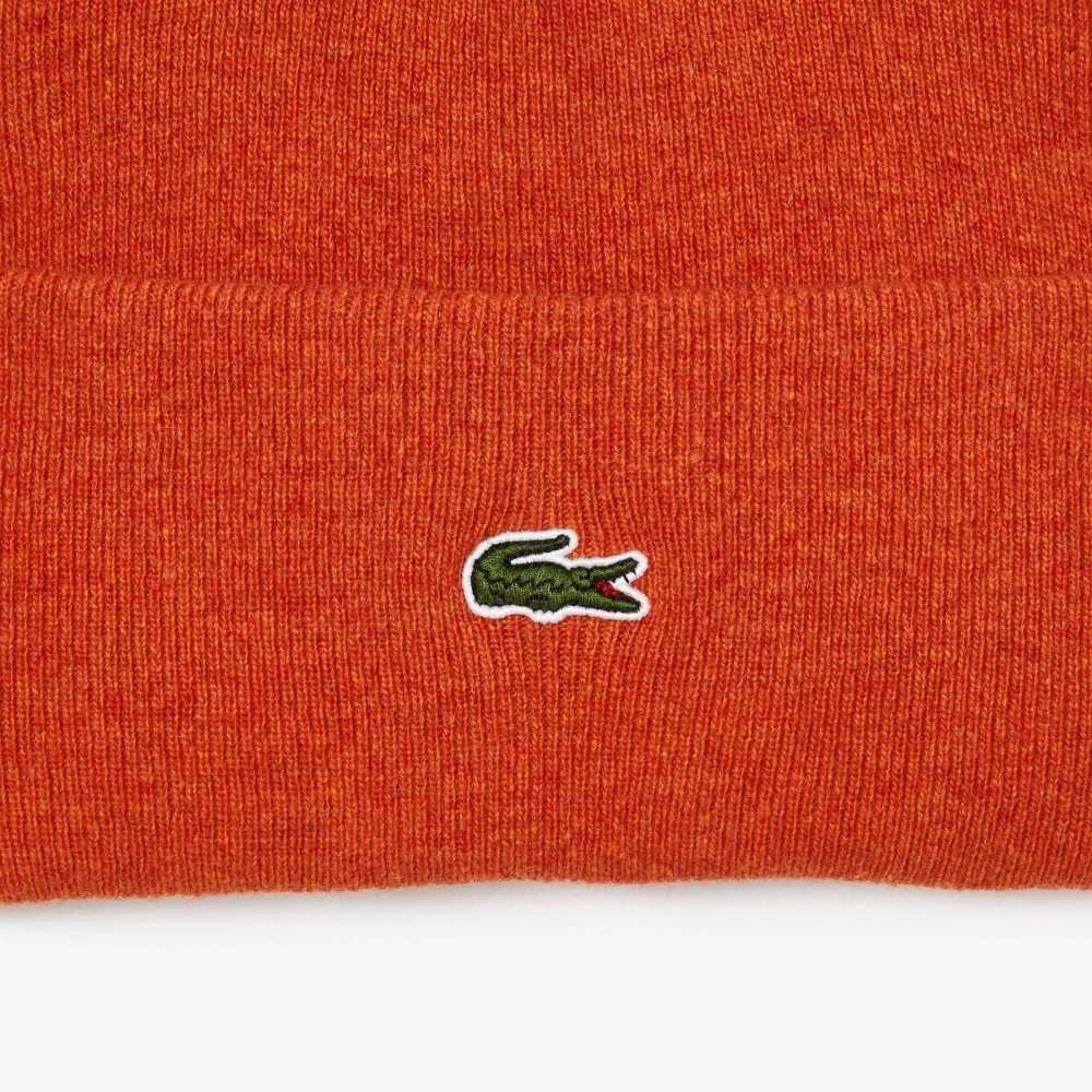 Lacoste Ull Beanie Oransje | 1846-ROSFH