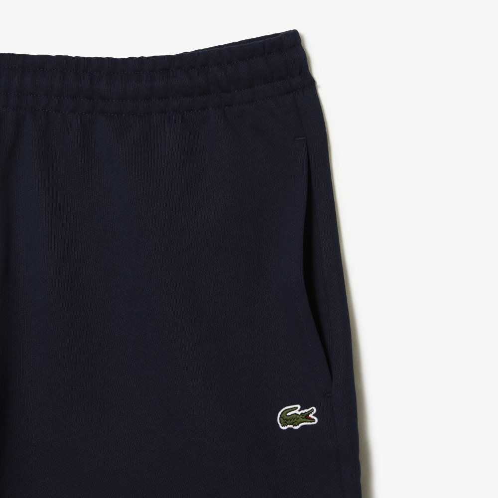 Lacoste Unbrushed Bomull Fleece Shorts Marineblå Blå | 4397-IOWUT