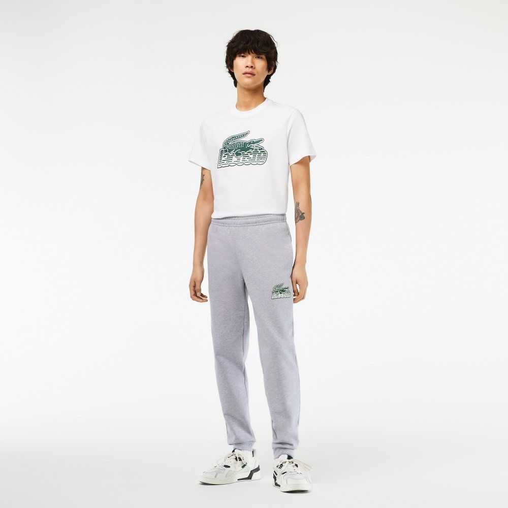 Lacoste Unbrushed Fleece Track Pants Grå | 7921-XYMQF