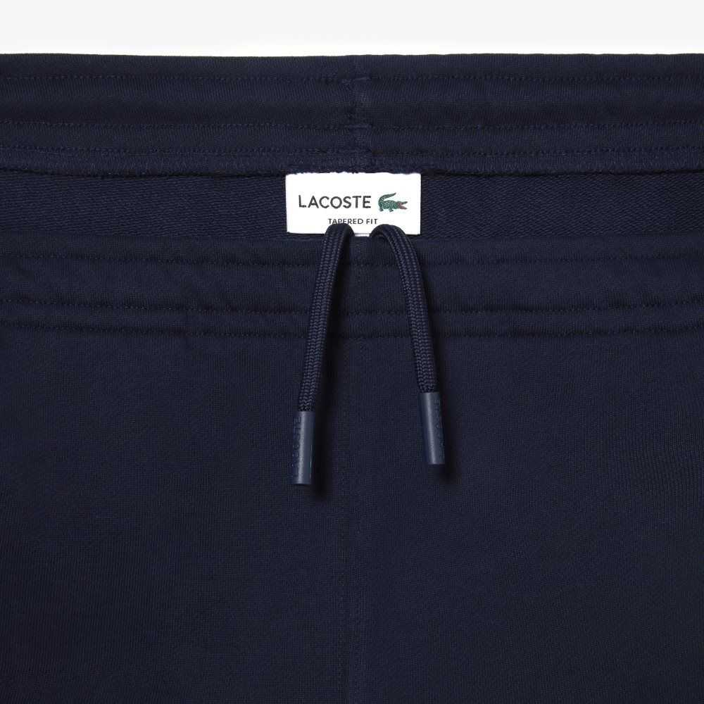 Lacoste Unbrushed Fleece Track Pants Marineblå Blå | 1058-SVFIT