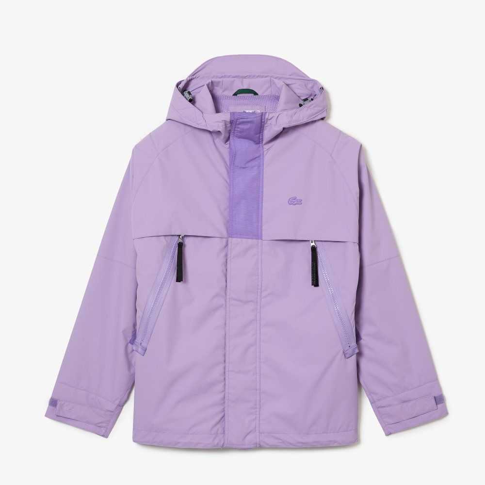 Lacoste Vann-Repellent Parka Lilla | 5207-BKCMU