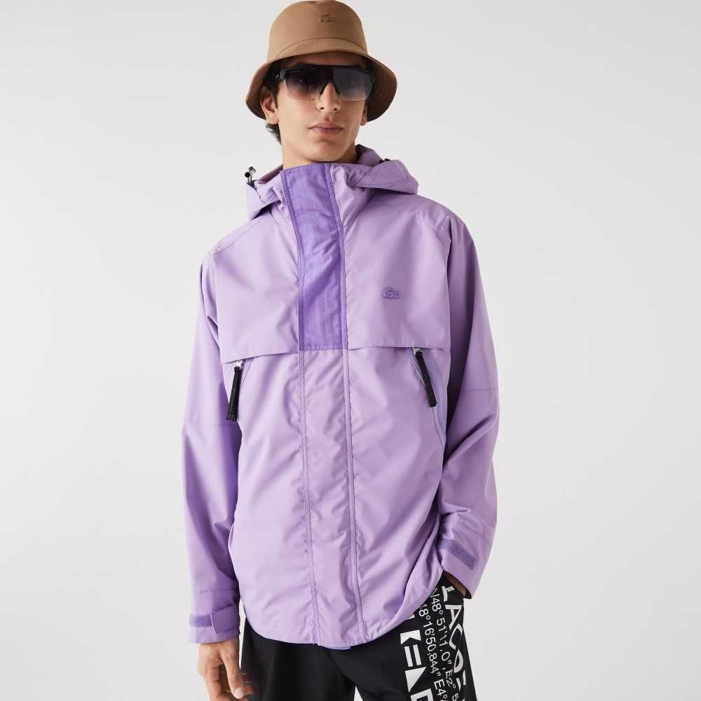 Lacoste Vann-Repellent Parka Lilla | 5207-BKCMU