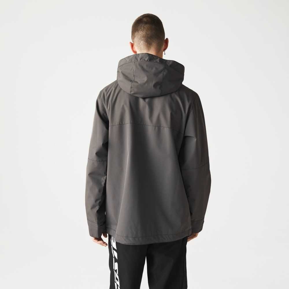 Lacoste Vann-Repellent Parka Svarte | 5620-DUQHN