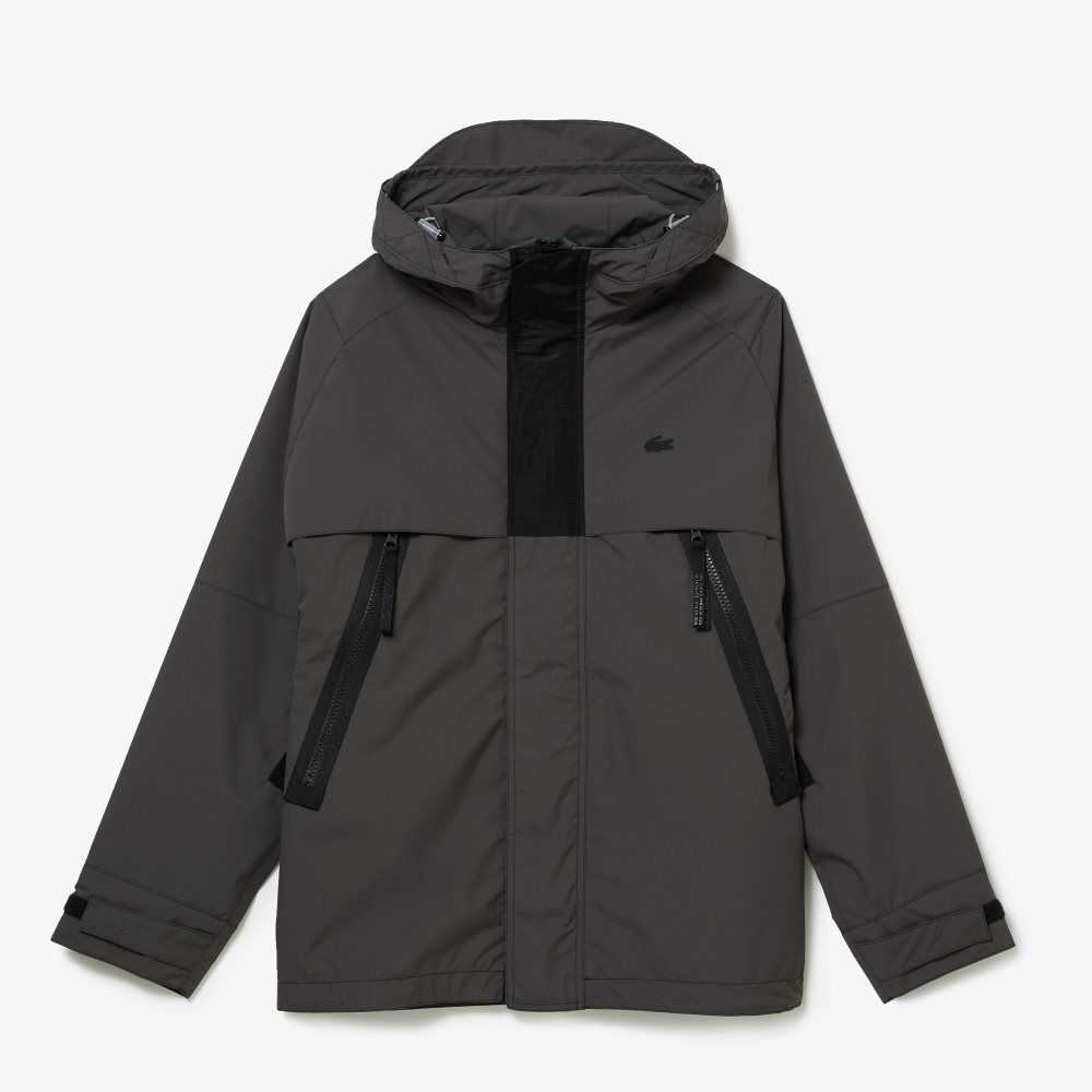 Lacoste Vann-Repellent Parka Svarte | 5620-DUQHN