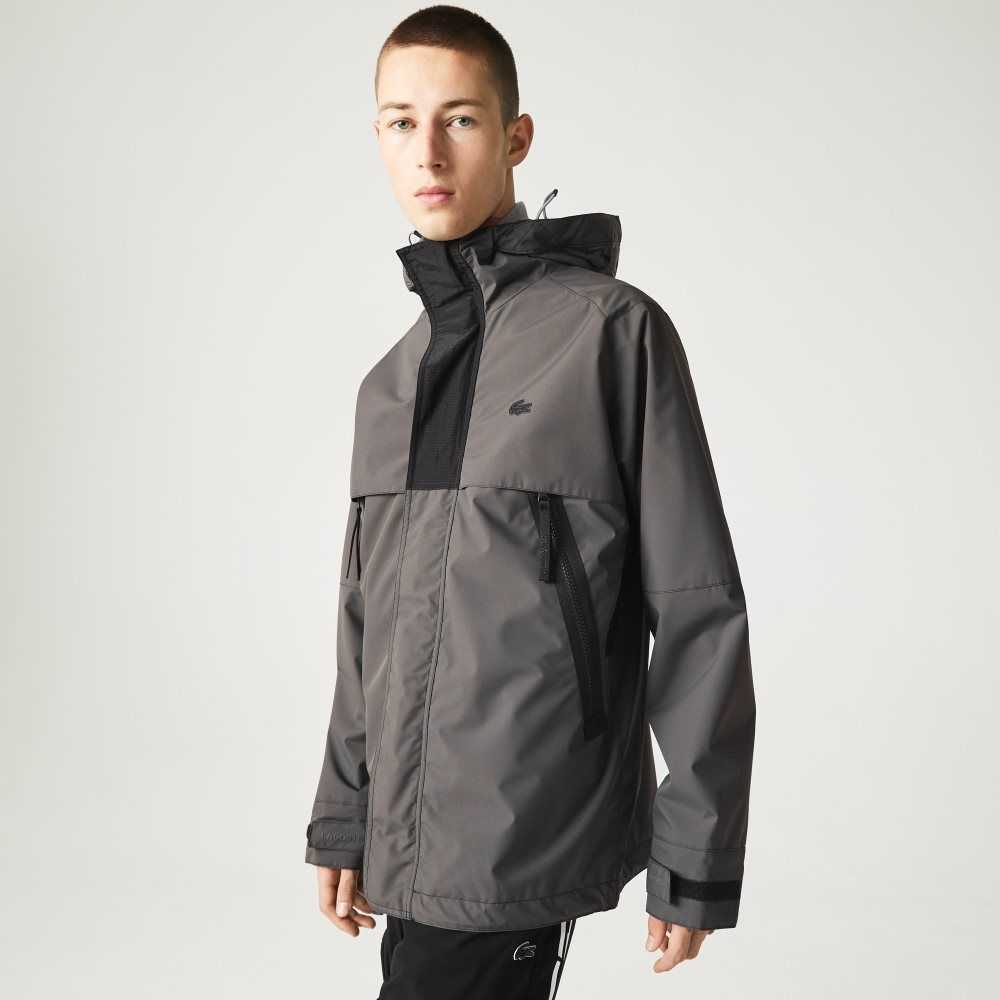 Lacoste Vann-Repellent Parka Svarte | 5620-DUQHN