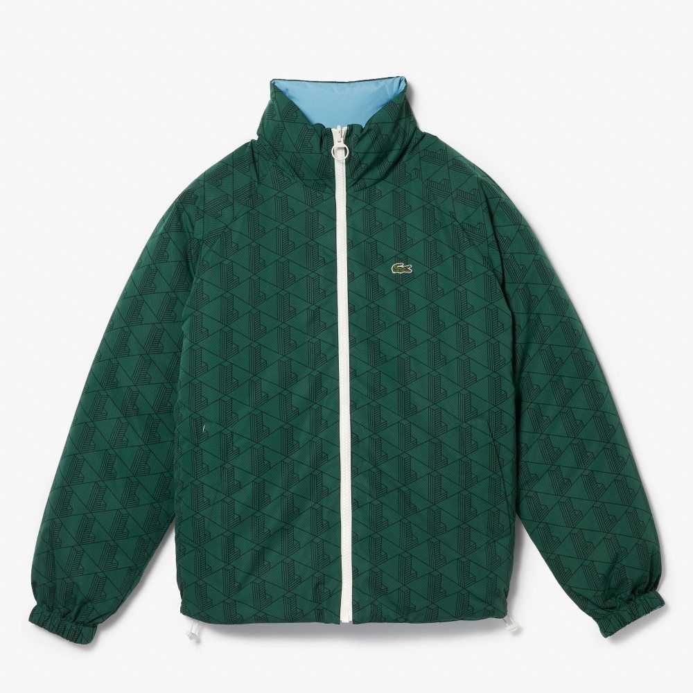 Lacoste Vann-Repellent Reversible Grønn | 7104-KZTBF