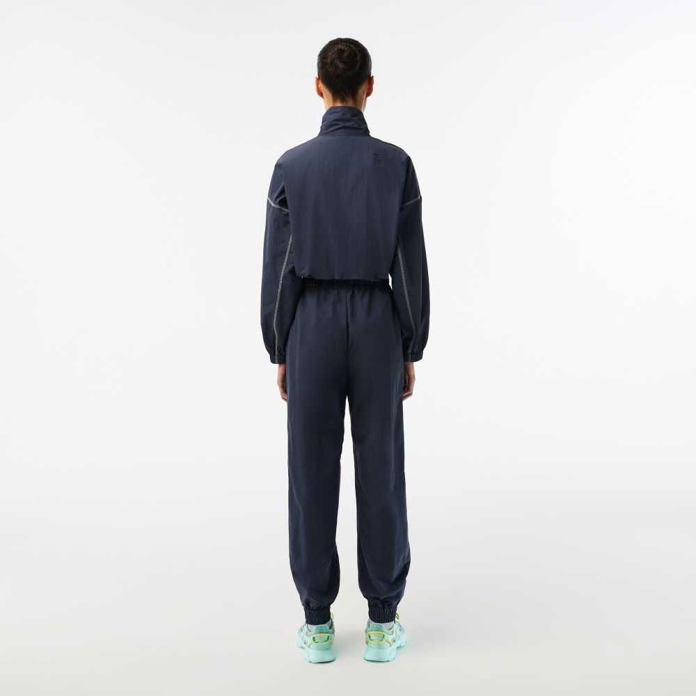 Lacoste Zipped Nylon Jumpsuit Blå | 5968-FHBDO